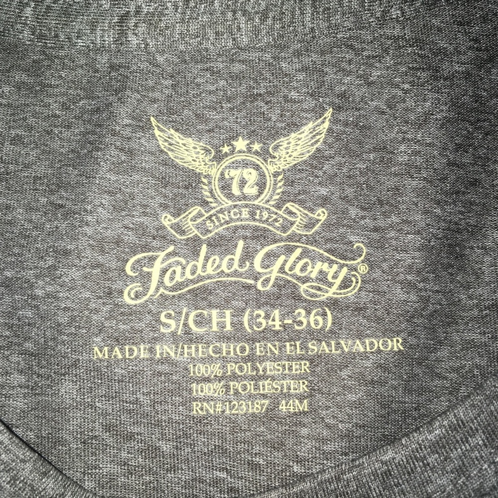 Nice Gray American Shirt Dry Fit Material - Picture 3 of 3